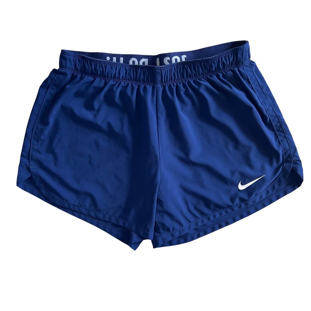 Nike Dri-FIT Running Shorts Blue Lined Athletic Women’s Medium